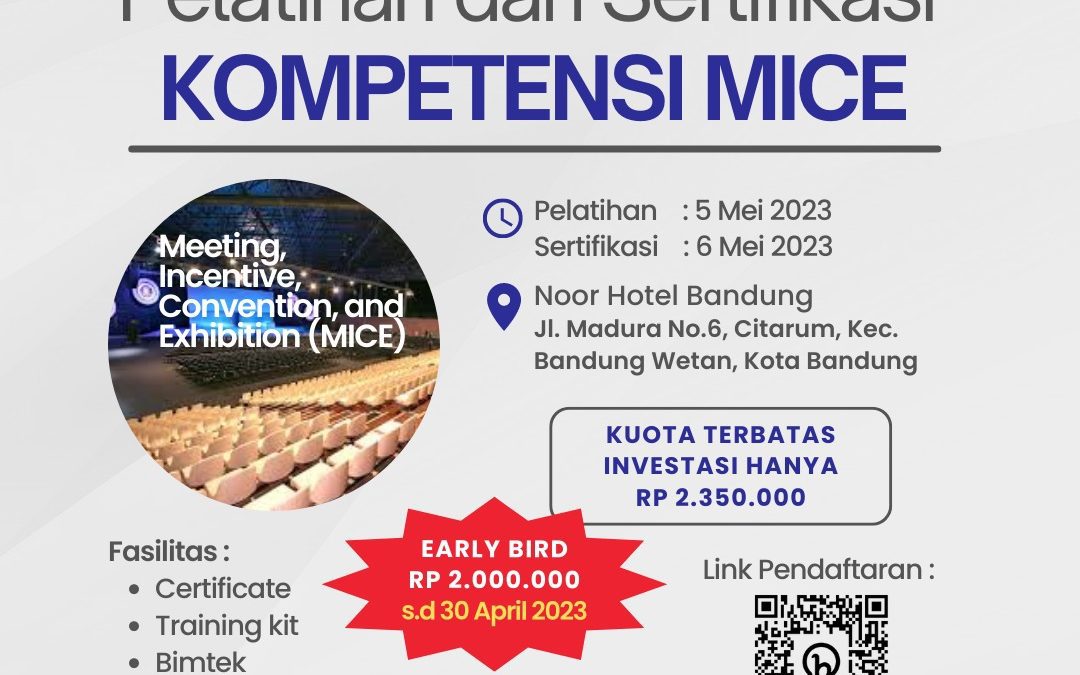 Pelatihan dan Sertifikasi Kompetensi MICE